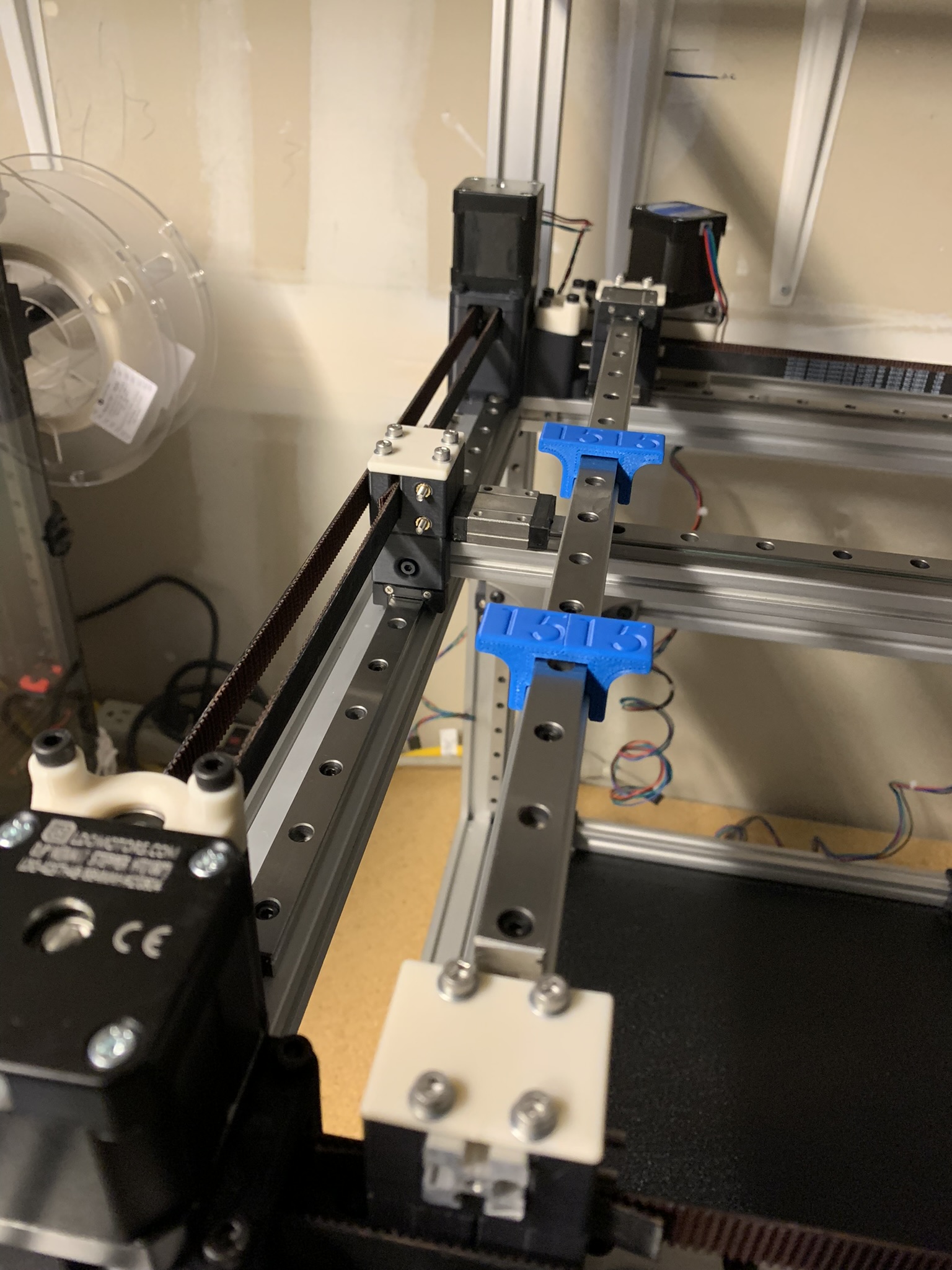 X cross rail securely attached to the extrusion