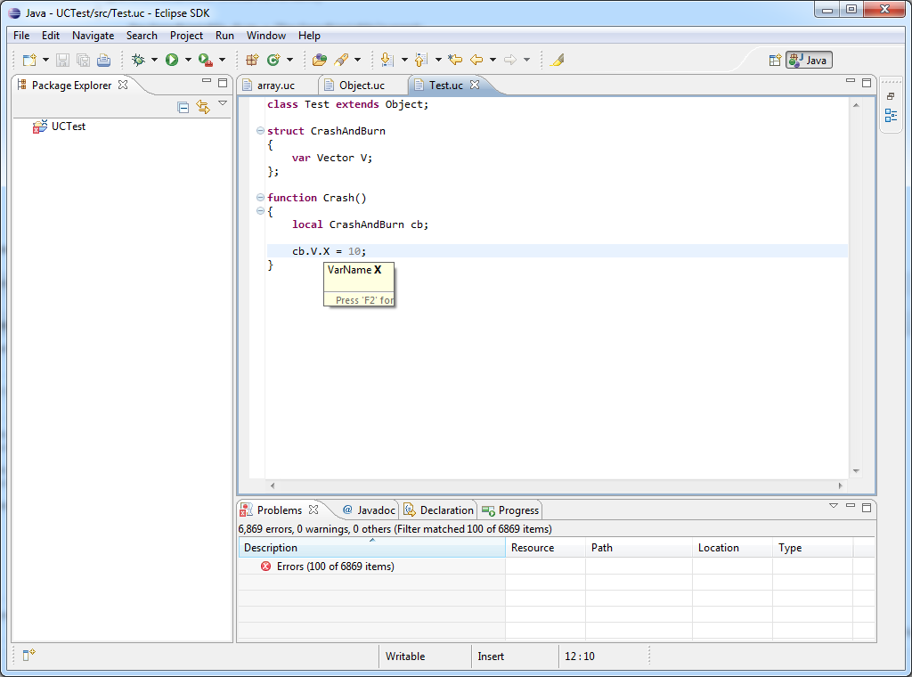 Nested variables